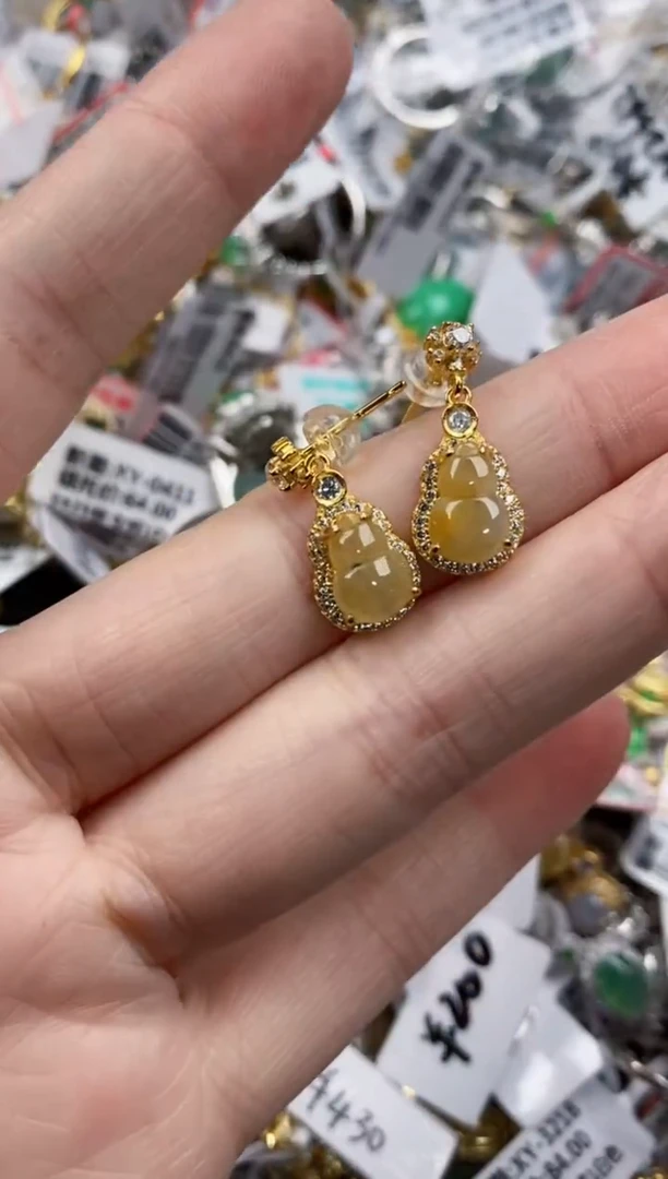 银S925镶嵌戒指翡翠14          6