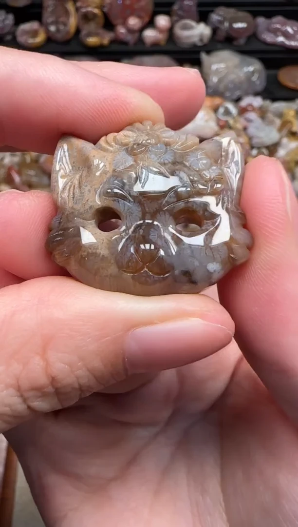 颈饰未镶嵌硅化珊瑚（珊瑚玉）256