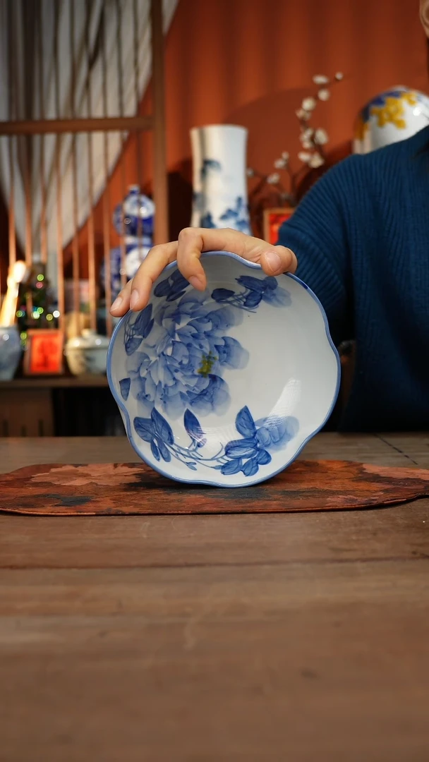 现代高温釉下彩手绘陶瓷餐具