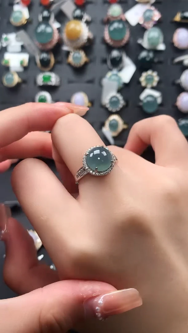 【闪购商品】翡翠戒指银S925镶嵌51451241