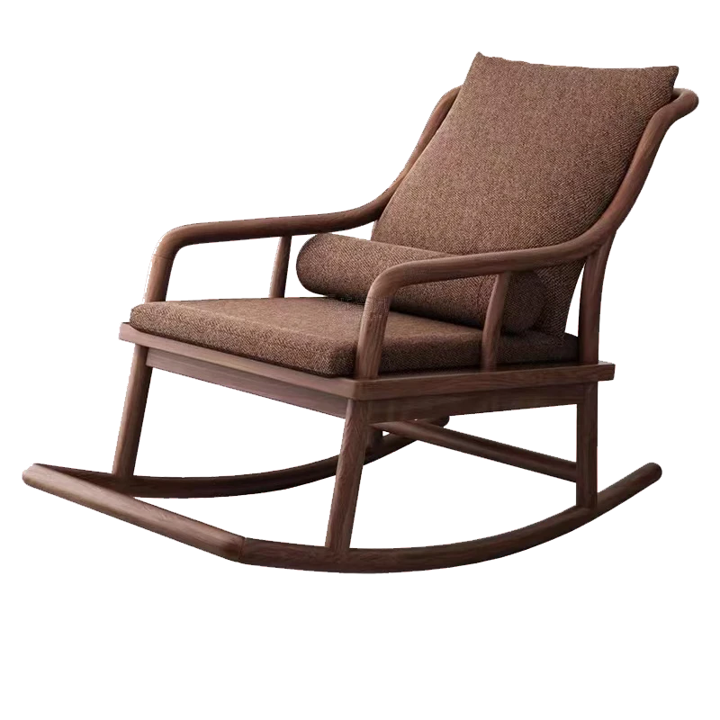 全实木摇摇椅单人椅懒人沙发躺椅