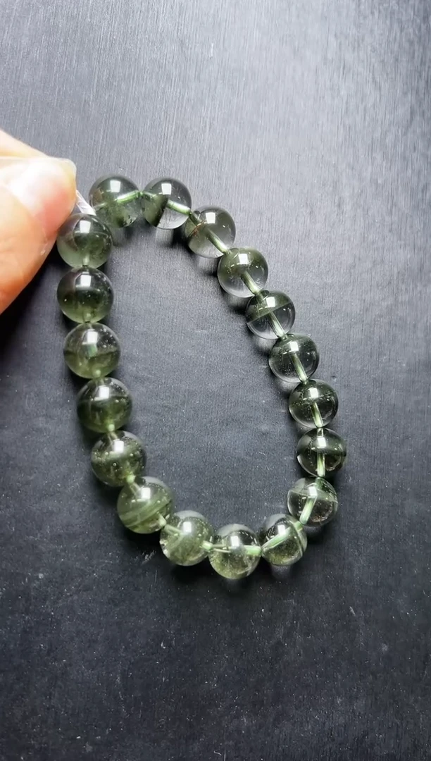 未镶嵌手串水晶绿幽灵手串11mm+ JP55407
