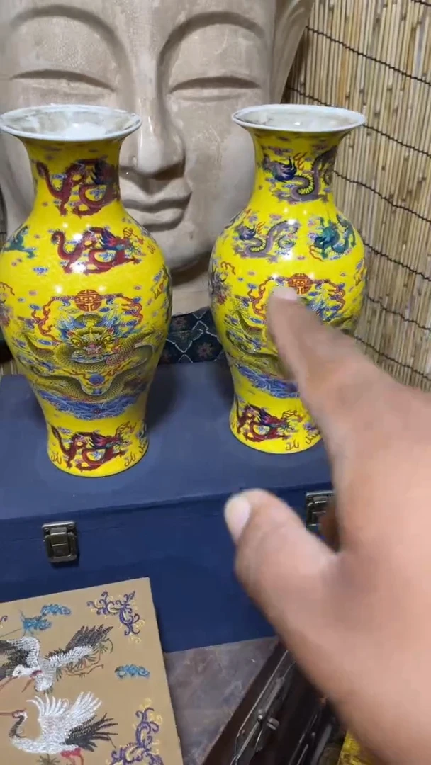 木木木木（佳佳甄选）黄龙瓶一对