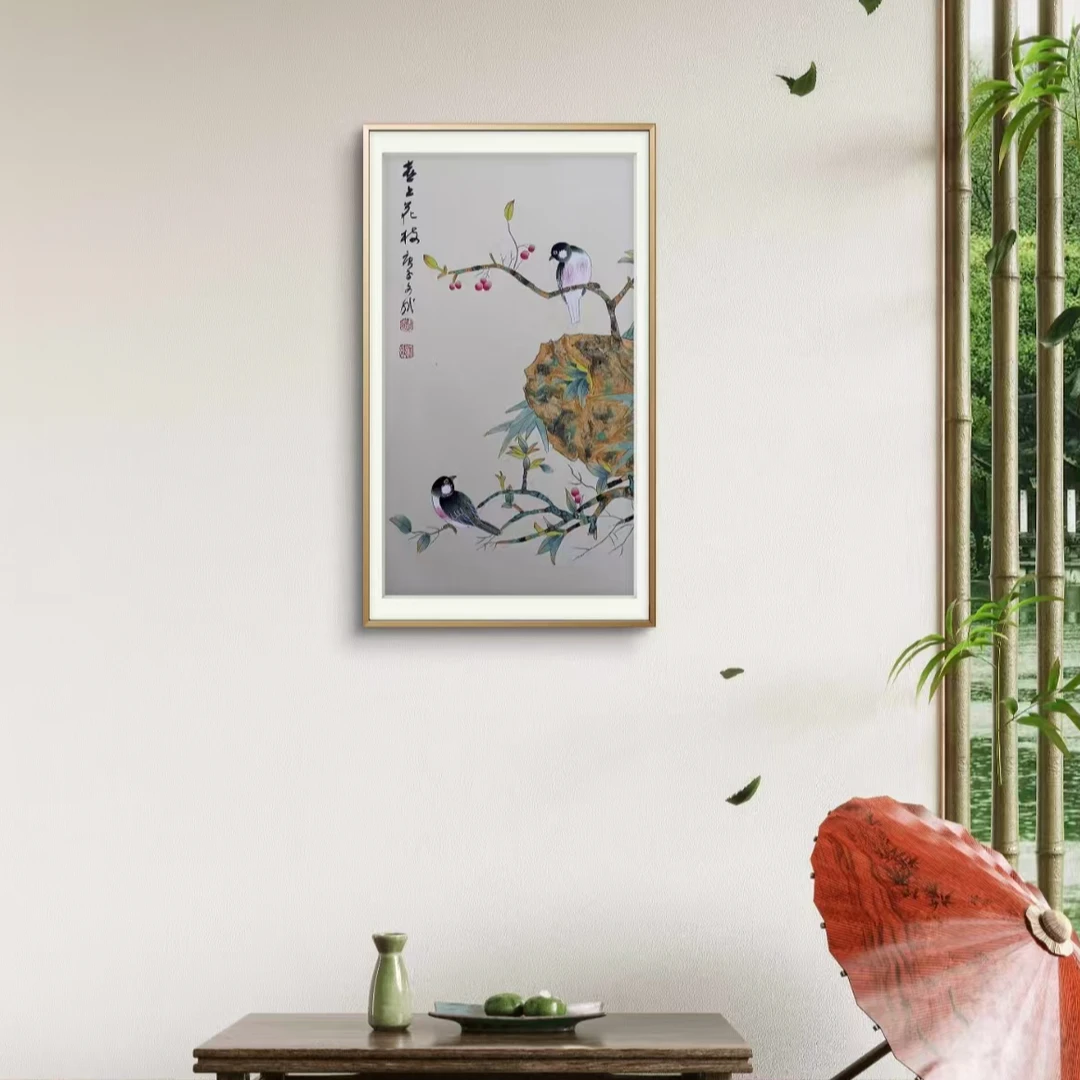 喜上花枝   赵文斌  绘画