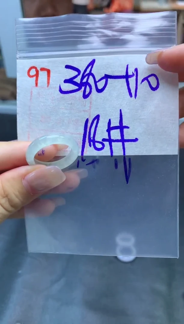 定制翡翠未镶嵌戒圈18#390毛货需精细抛光
