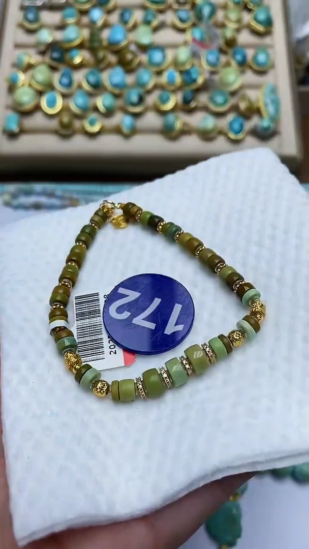 【闪购商品】绿松石手链银S925镶嵌172