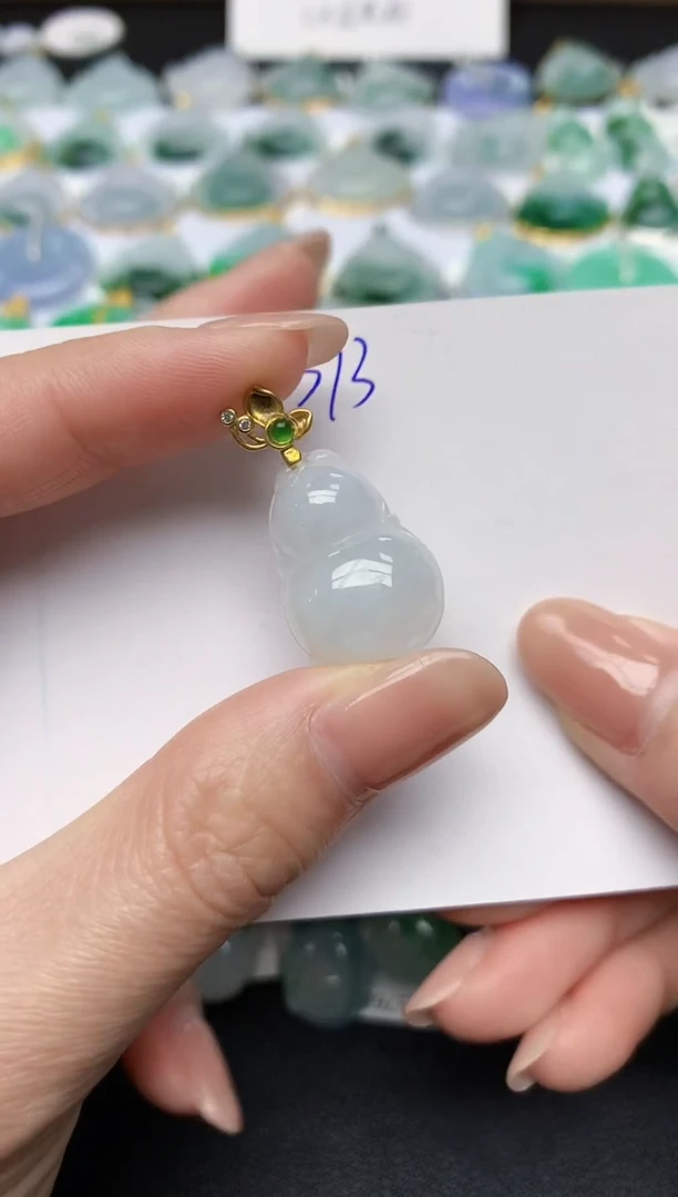 颈饰未镶嵌翡翠天然缅甸A货翡翠百元以上9元证书费自理