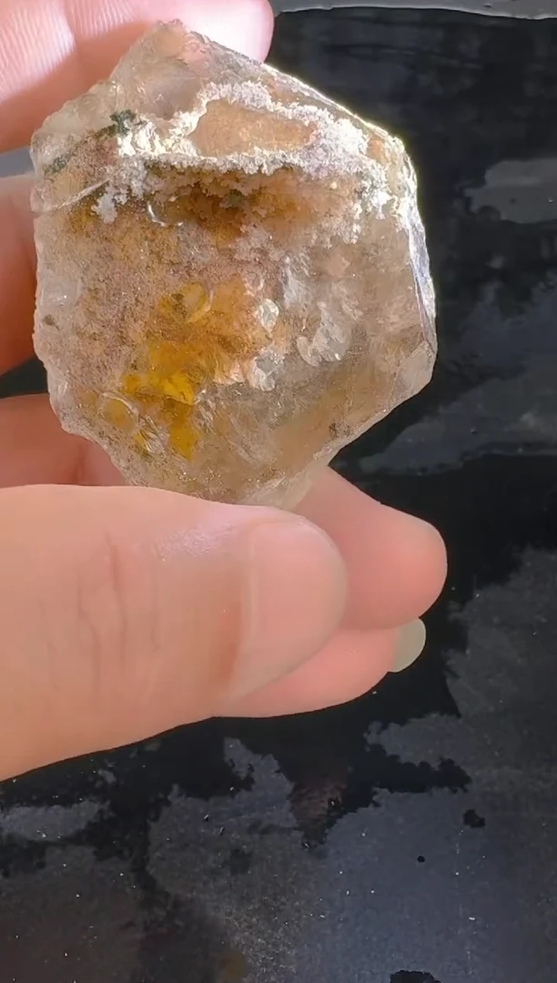 未镶嵌珠宝半成品水晶牙**压牙牙，水晶