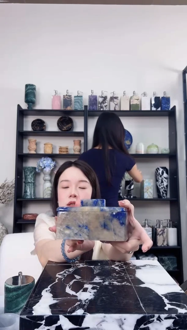 石材景泰蓝糖果盒062