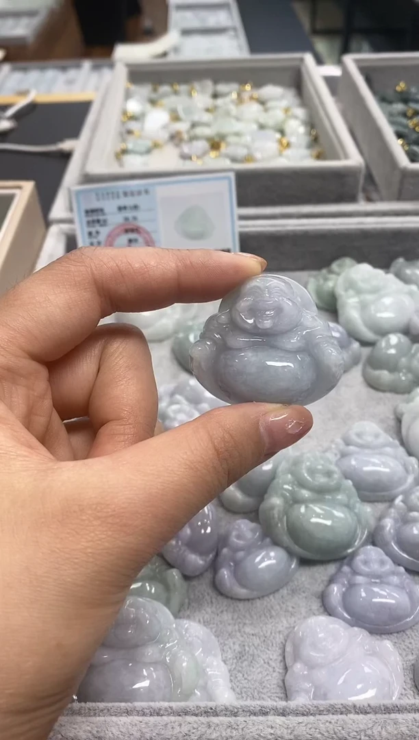 翡翠未镶嵌颈饰345天然缅甸A货翡翠