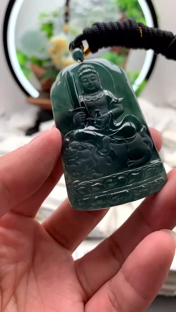 【闪购商品】翡翠颈饰未镶嵌文殊