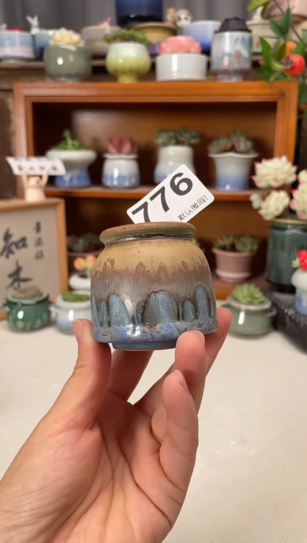 瓷片776知木小芳花盆