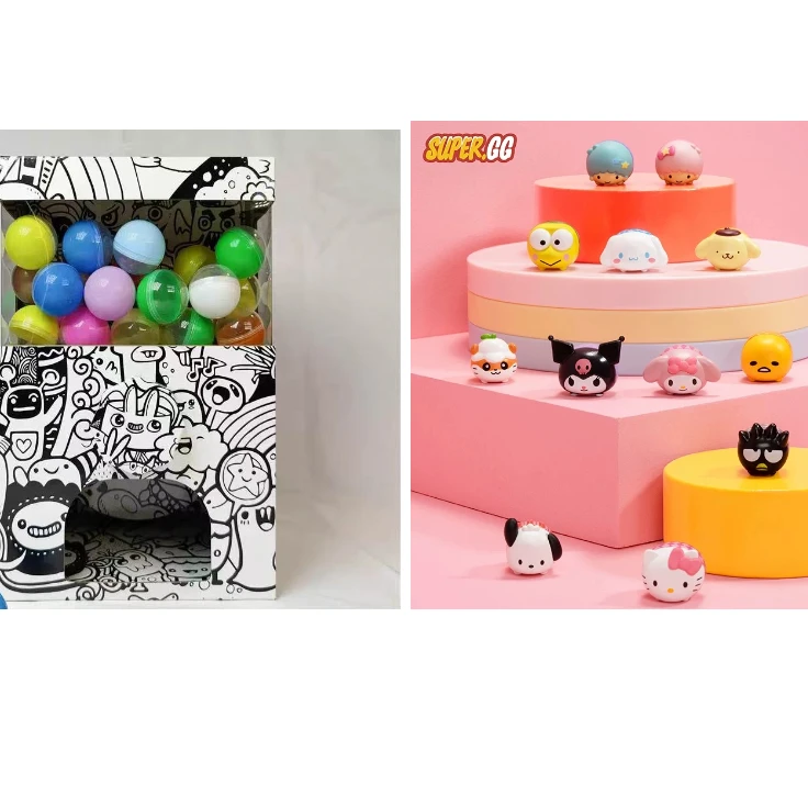 【拆盒】扭蛋机 新人浮 三丽鸥mini粒粒萌粒 系列手办（九）