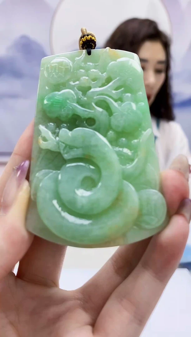 定制翡翠未镶嵌4829jw-毛货挂件46