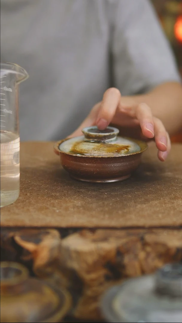 景德镇柴烧裸烧陶瓷茶杯0723