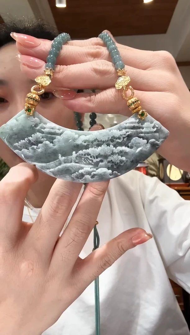 【闪购商品】翡翠颈饰未镶嵌国风