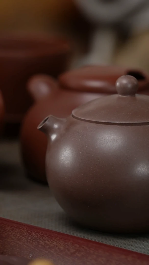 茶壶紫砂大红泥掌上明珠