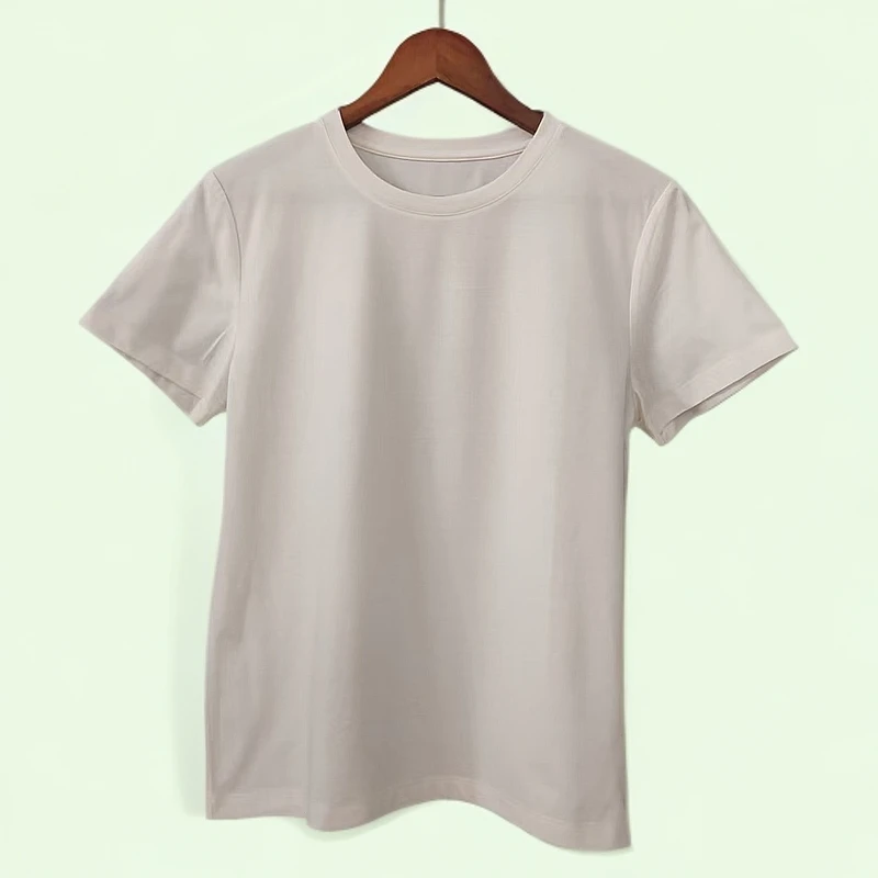 【裁缝方师傅家】夏季薄款白色纯棉T恤女士休闲圆领百搭简约时尚