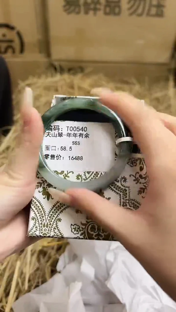 未镶嵌手镯石英质玉T00540