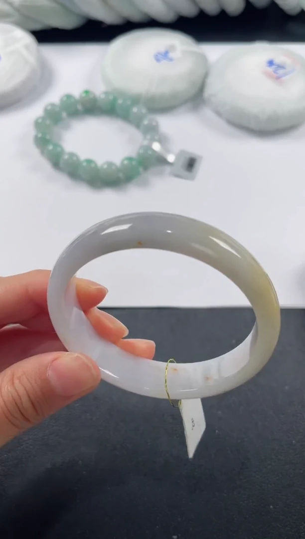 未镶嵌手镯翡翠0735 52+