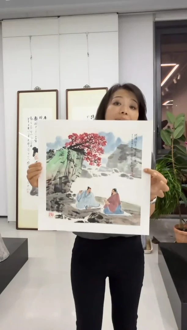 国画炳山艺术--徐建明老师作品   送画框
