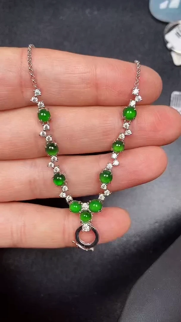 银S925镶嵌戒指翡翠1910