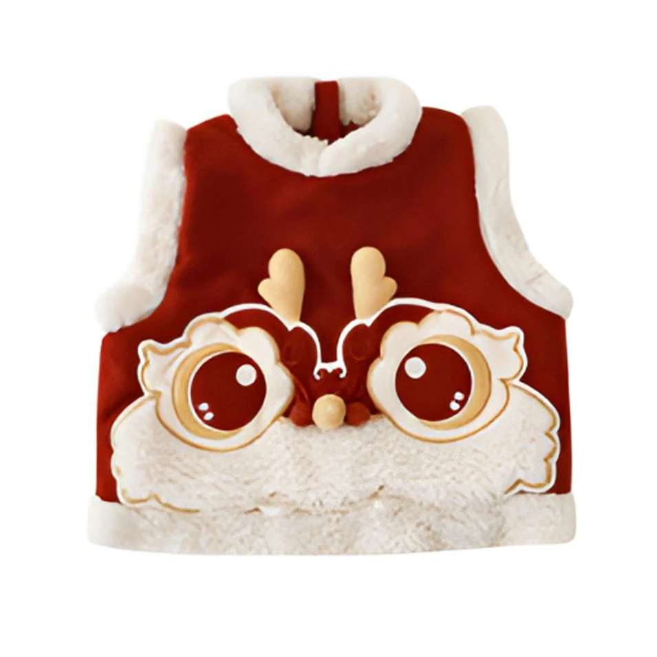 幼悠【神龙临门】男童加厚保暖连帽刺绣冬五波外套/马甲N4469 N4468