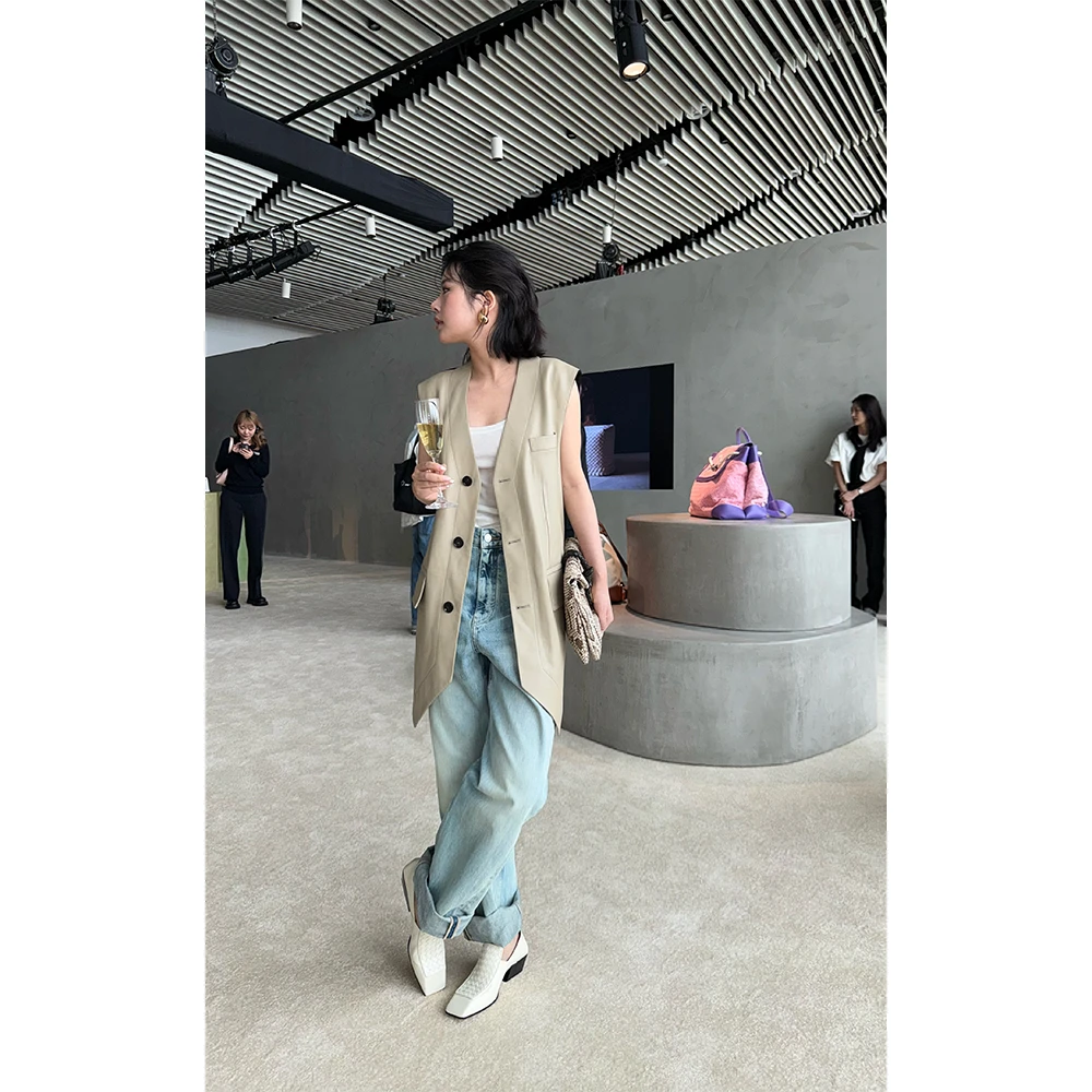 LA CALLA晚宴活动极简高级马甲OY52-2107