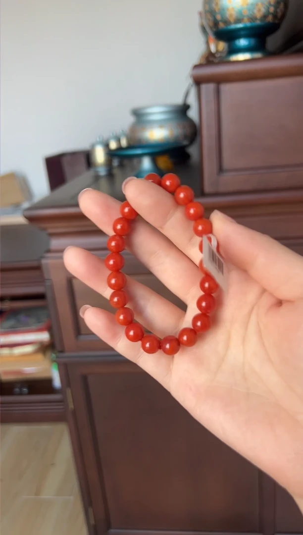 【闪购商品】南红玛瑙手串合金南红单圈手串