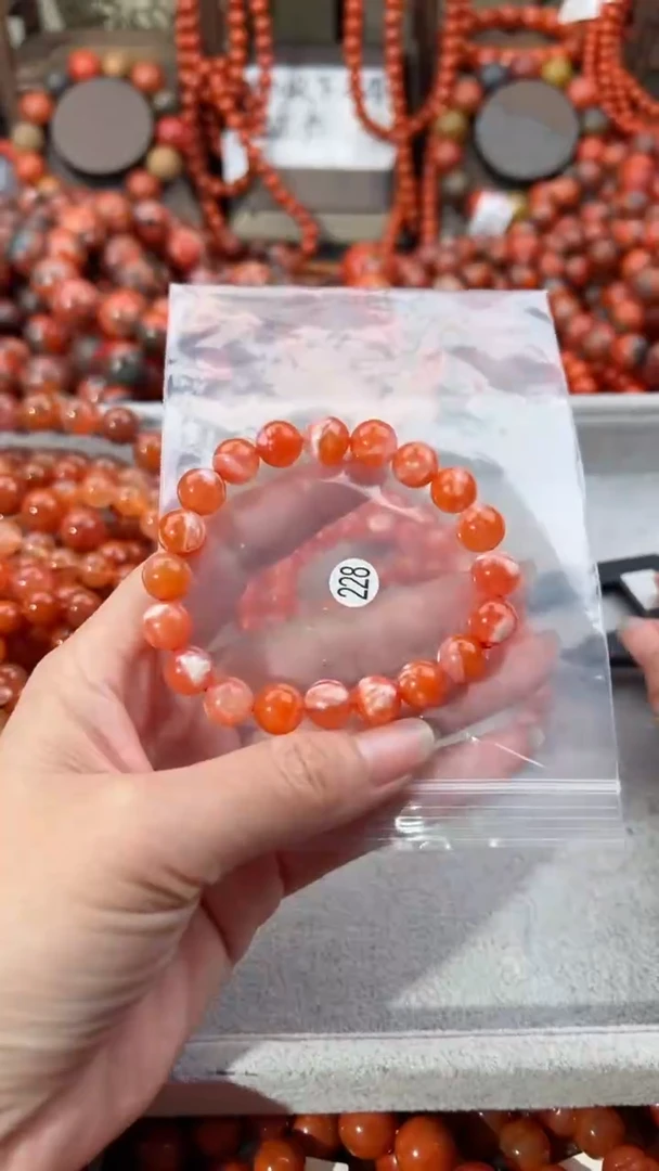 南红玛瑙未镶嵌手串10