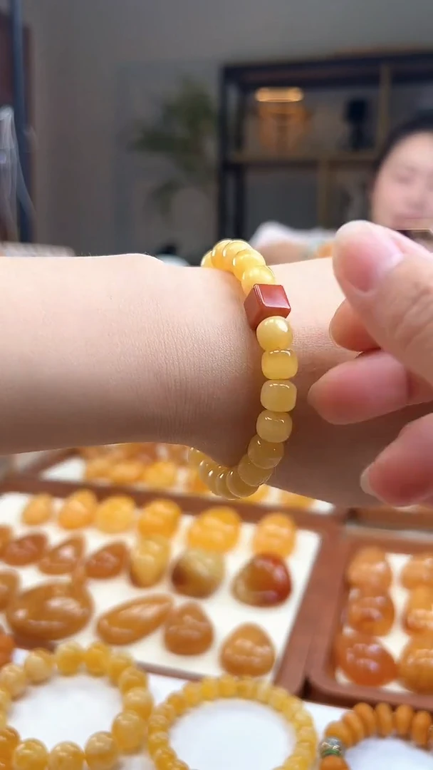 手串琥珀未镶嵌精品蜜蜡diy手串