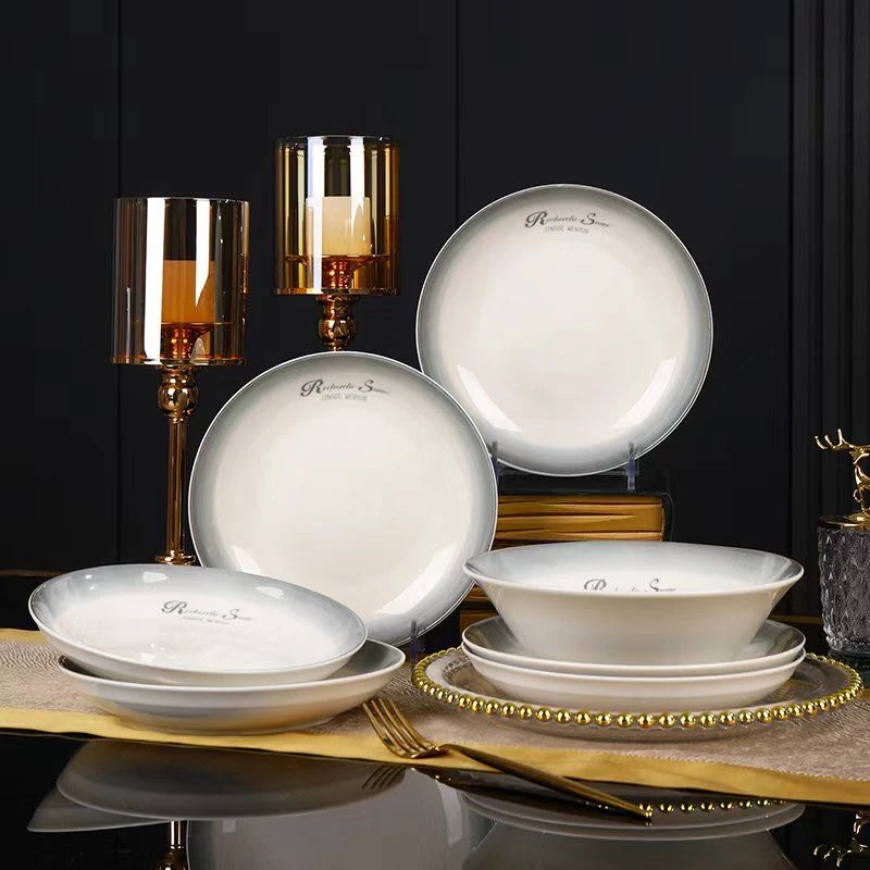 8英寸渐变色圆盘6个（破损丢件联系客服补发）