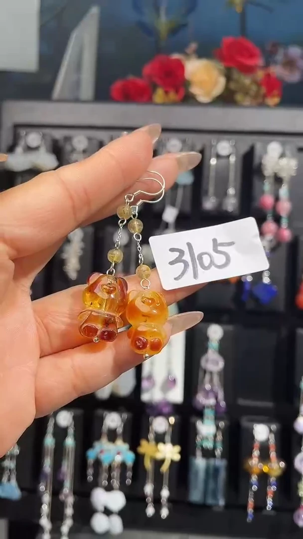 银S925镶嵌耳饰紫晶喜欢拍AB