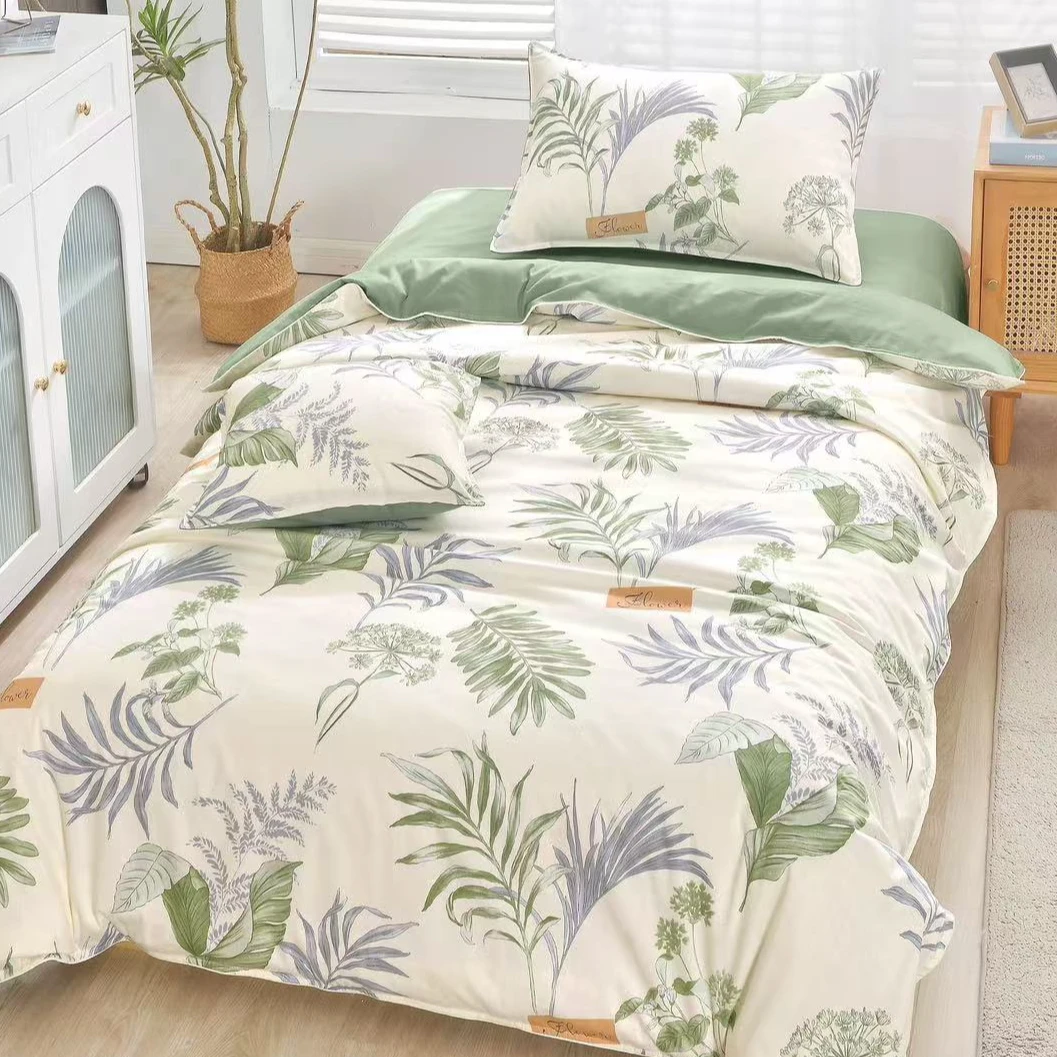 N3539 纯棉60s单人13376滚绳被套 春日奇迹150*200简约时尚亲肤