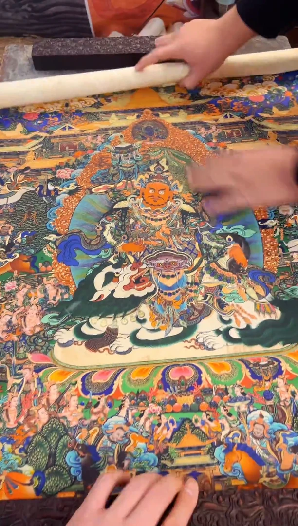 卷轴画大朱画院老六专属w945