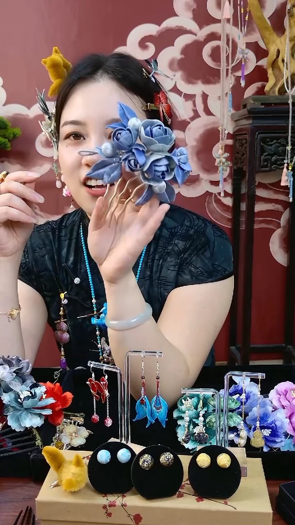 刺绣纯手工非遗绒花