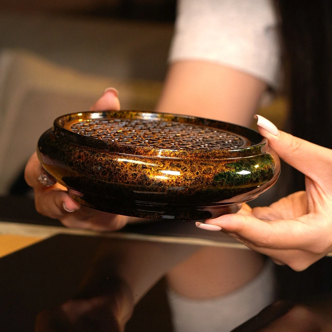 F沈绍安大漆 紫砂壶承