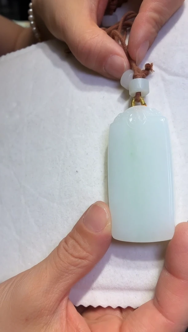 颈饰未镶嵌和田玉41【】尺寸66*11.8*30.5-不退不换