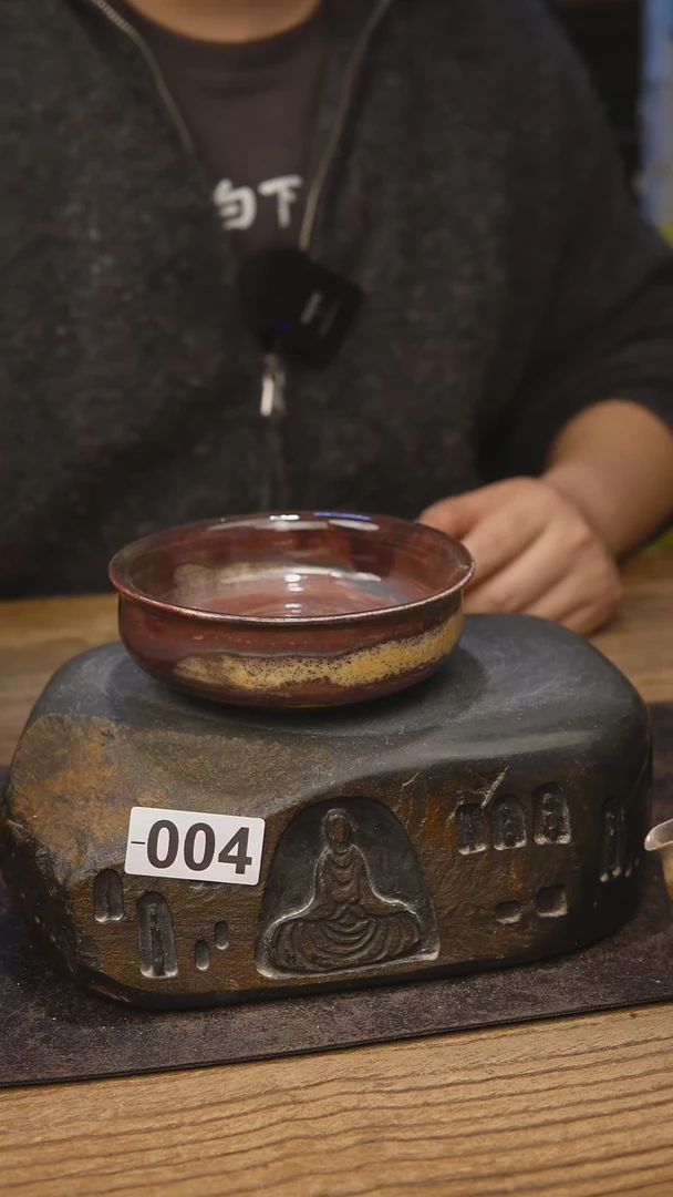 甘石陶艺开播福利红色壶承手同