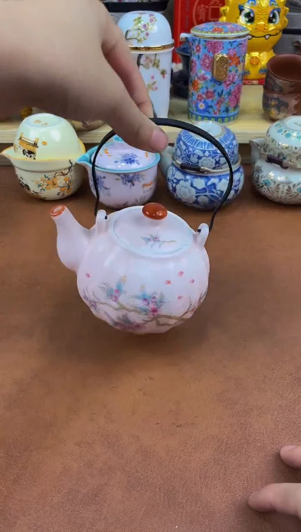 陶瓷茶具摆件旅行套组