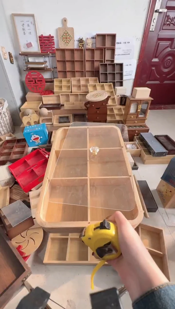 线条六宫格亚克力盖子