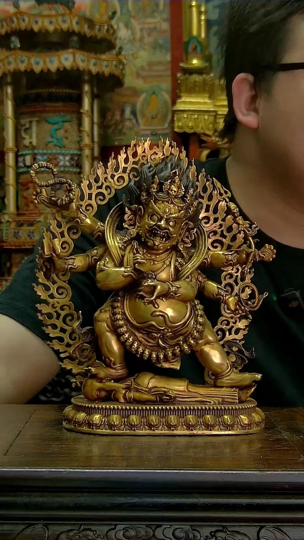 造像铜像收藏铜造像铜像收藏六臂玛哈