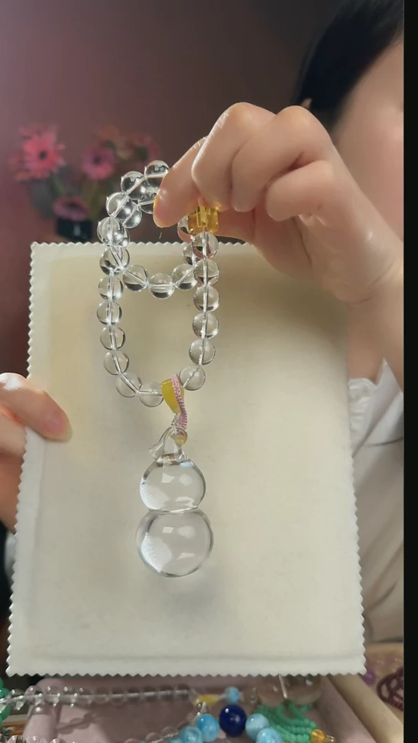 【闪购商品】水晶车挂未镶嵌天然白水晶车挂