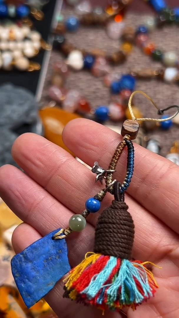 银S925镶嵌青金石配件青金石配件