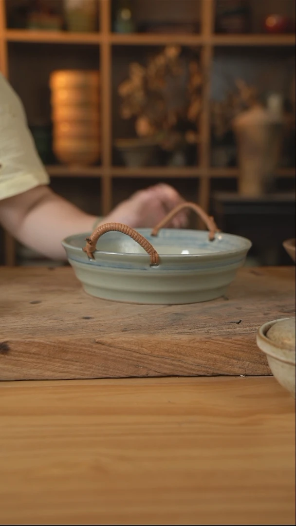 青云系列的9英寸麻绳螺纹直筒盘