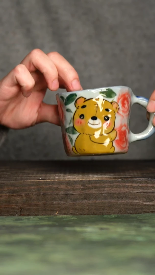 【闪购商品】杯青诗手工手绘瓷器