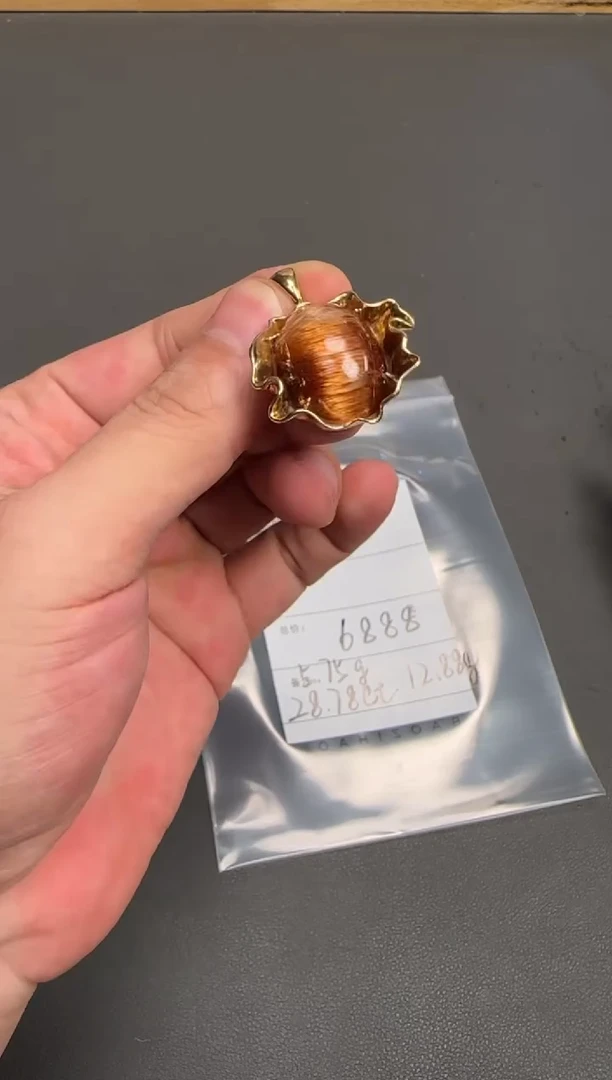 18K金镶嵌珠宝半成品水晶夜***风415441544154
