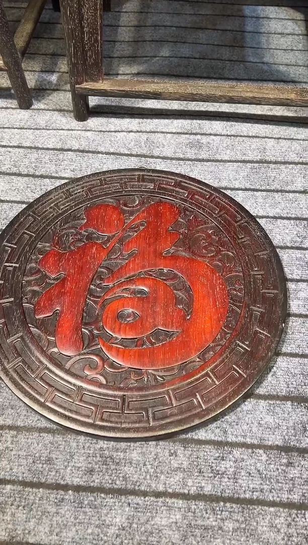 木紫檀雕刻一物一拍