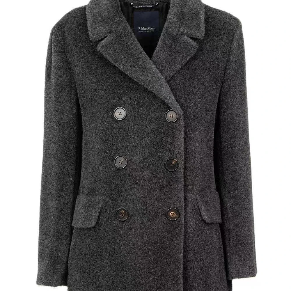 未使用 MaxMara 25款秋冬经典羊驼毛短板毛流感大衣 ATTILIO