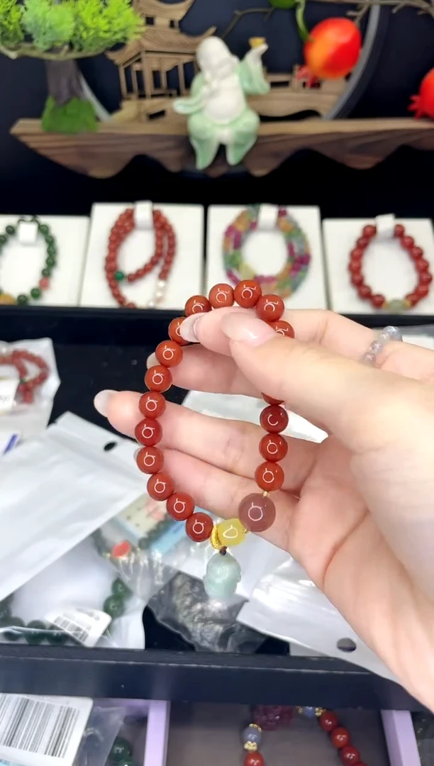 【闪购商品】南红玛瑙手链合金南红手链